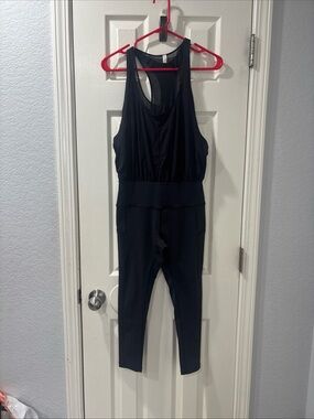 FP Movement by Free People Black Racerback Jumpsuit size XS